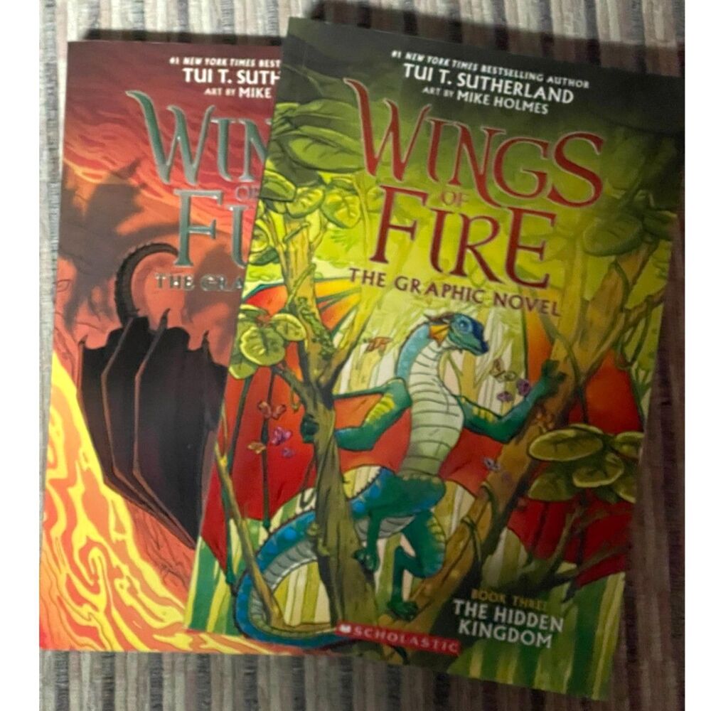 Lot 2 Graphix Books: Wings of Fire Graphic Novel - #3 & #4 VERY GOOD